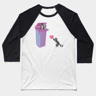 Trash Panda Love Design Baseball T-Shirt